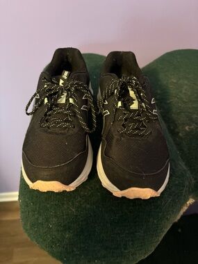 ASICS Black Sneakers with Light Peach Outsole